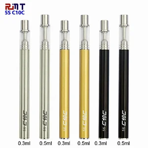 5S C10C Disposable CBD Oil Vape pen with Rechargeable 380mAh Battery Disposable CBD Ceramic Coil Cartridge Vape pen