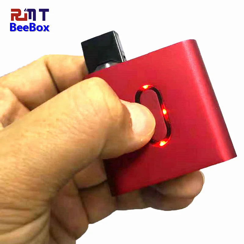 BeeBox Compatiable with JUUL POD preheat battery indicate 450mah include 2 ceramic coil pod