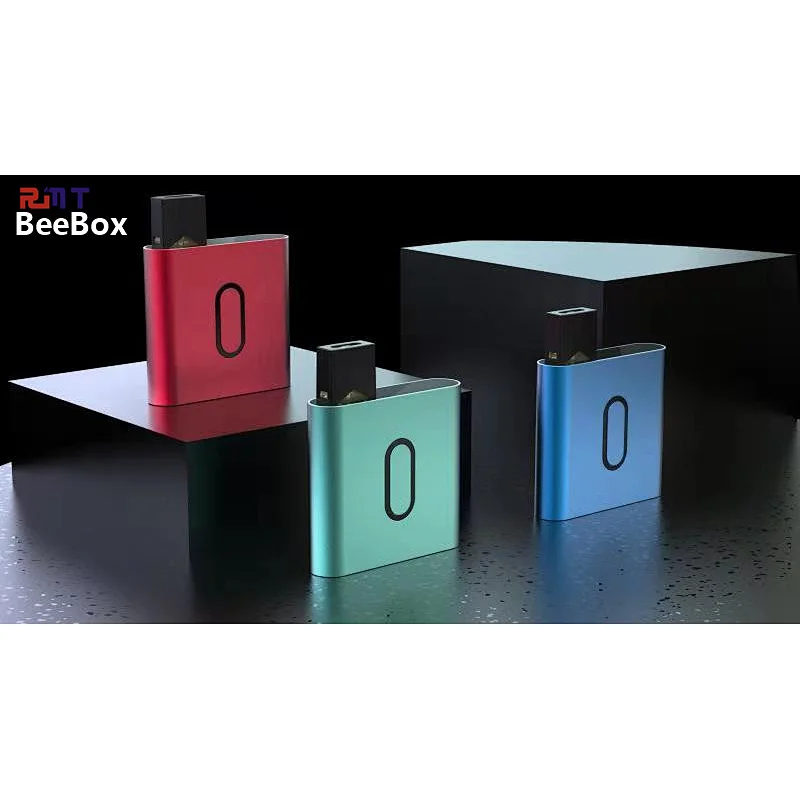 BeeBox Compatiable with JUUL POD preheat battery indicate 450mah include 2 ceramic coil pod