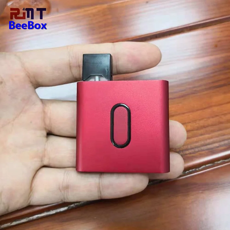 BeeBox Compatiable with JUUL POD preheat battery indicate 450mah include 2 ceramic coil pod