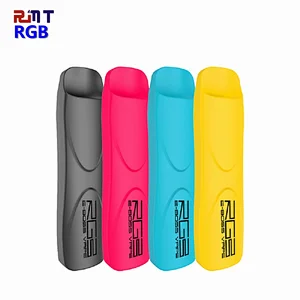 RGB Multi Flavors Nicotine Salt and Colors available 400 Puffs Prefilled Disposable POD Vape pen with Silicon Soft Touch