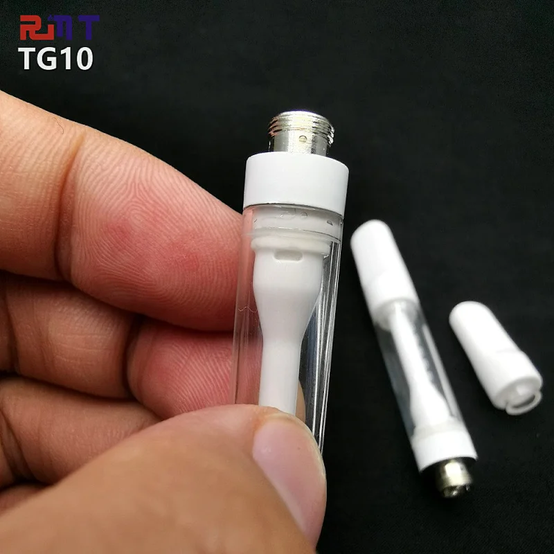TG10 Full Ceramic Closed System CBD Cartridge easy pass FDA and Heavy Metal Test