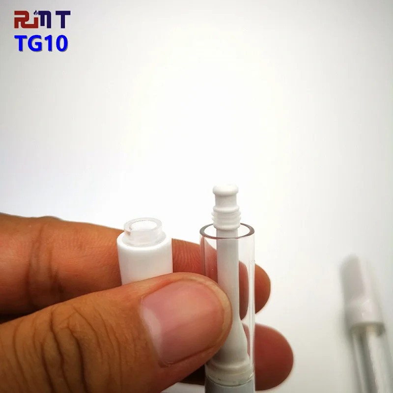 TG10 Full Ceramic Closed System CBD Cartridge easy pass FDA and Heavy Metal Test