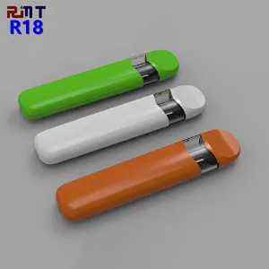 R18 CBD Disposable vape pod pen Clear Window Close System Creamic coil POD OEM ODM factory