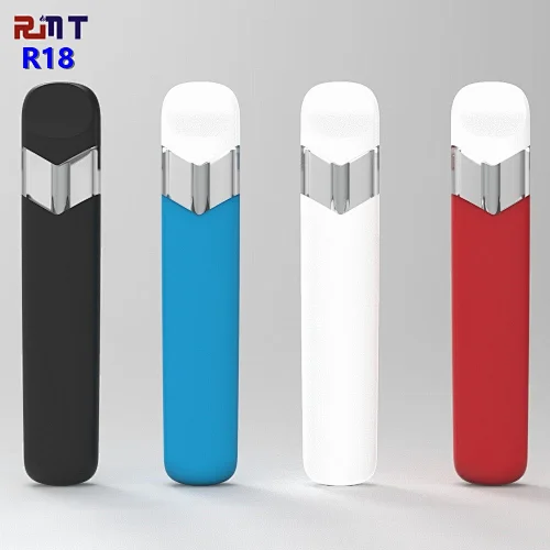 R18 CBD Disposable vape pod pen Clear Window Close System Creamic coil POD OEM ODM factory