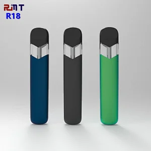 R18 CBD Disposable vape pod pen Clear Window Close System Creamic coil POD OEM ODM factory