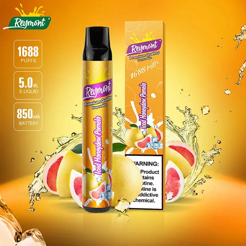 ReyMont, 1688 Puffs, Premium Quality, Disposable Vape pen, Electronic Cigarette, E Cigarette, Multi Flavors e cigs