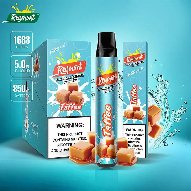 ReyMont 1688 Puffs Premium Quality Disposable Electronic Cigarette Nicotine Salt Multi Flavors Vape pen