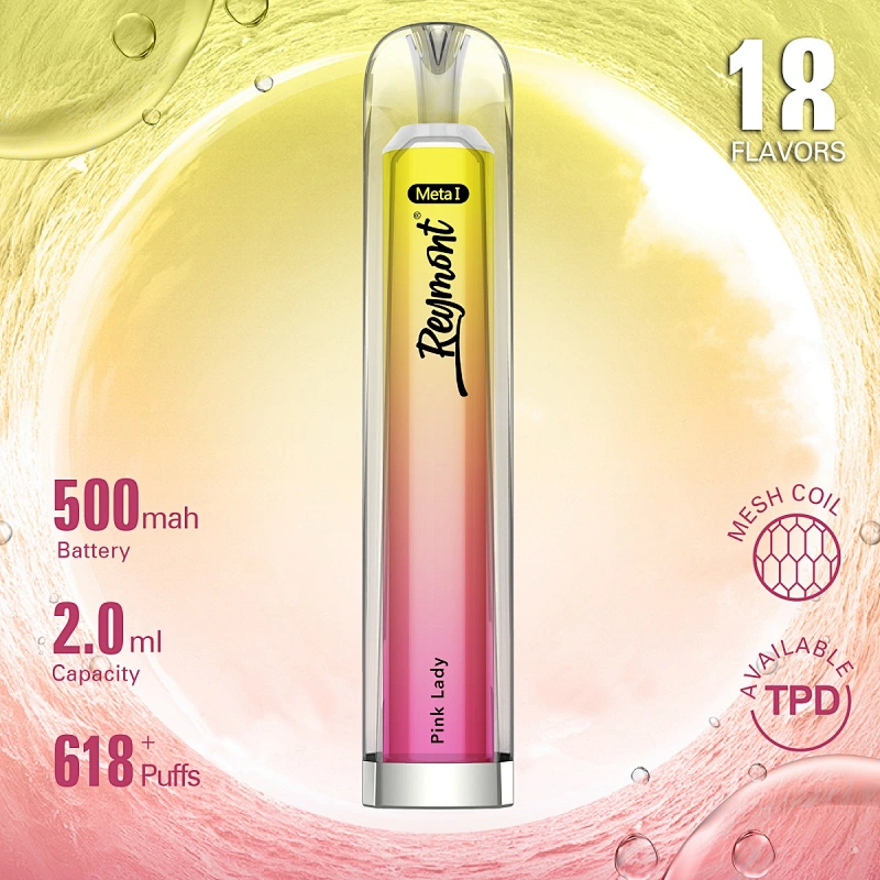 Reymont Meta I, Reymont 618, 618 Puffs, Reymont Vape, Reymont Disposable, Reymont vape pen, Disposable Vape pen, Disposable Electronic Cigarette, Reymont Electronic Cigarette, Mesh Coil, Reymont Crystal, Reymont TPD Available