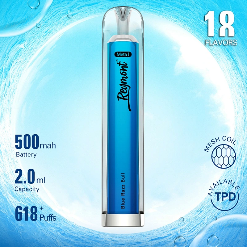 Reymont Meta I, Reymont 618, 618 Puffs, Reymont Vape, Reymont Disposable, Reymont vape pen, Disposable Vape pen, Disposable Electronic Cigarette, Reymont Electronic Cigarette, Mesh Coil, Reymont Crystal, Reymont TPD Available