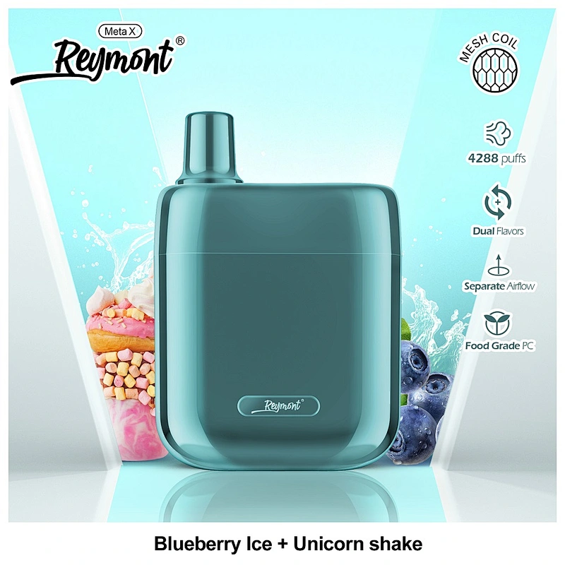 Reymont Meta X, Dual Flavors, Mesh Coil, Reymont 4288, 4288 Puffs, Vacuum Plating, Rechargeable Battery, Reymont Vape, Reymont Disposable, Reymont Vape pen, Reymont Electronic Cigarette, Disposable Vape pen, Electronic Cigarette, Disposable Electronic Cig