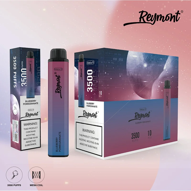 Reymont Meta III, Reymont 3788, 3788 Puffs, Mesh Coil, 21350 Battery, 12ML Capacity, Reymont Vape, Reymont Disposable, Reymont Electronic Cigarette, Disposable Vape pen, Reymont Brand