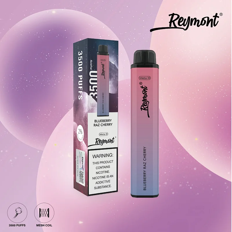 Reymont Meta III, Reymont 3788, 3788 Puffs, Mesh Coil, 21350 Battery, 12ML Capacity, Reymont Vape, Reymont Disposable, Reymont Electronic Cigarette, Disposable Vape pen, Reymont Brand
