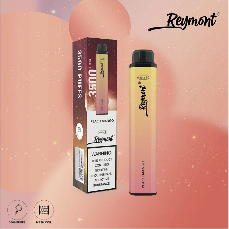 Reymont Meta III, Reymont 3788, 3788 Puffs, Mesh Coil, 21350 Battery, 12ML Capacity, Reymont Vape, Reymont Disposable, Reymont Electronic Cigarette, Disposable Vape pen, Reymont Brand