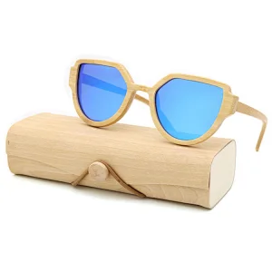 Wholesale Fashion Men Wooden Sun Glasses Wood Bamboo Women Sunglasses