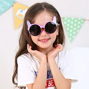 Fashion Style Cute Cartoon Children Kids TAC Lens Polarized Silica Gel Sunglasses