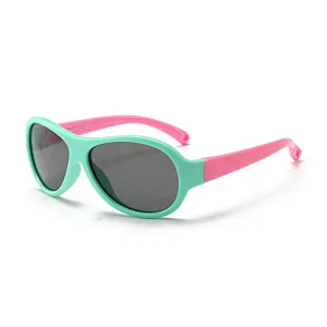 High quality custom logo kids sunglasses flexible polarized fashion silicone fashion toddler sunglasses