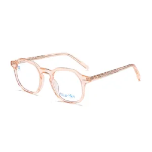 Wholesale acetate metal computer optical glasses frames unisex anti blue light  eyeglasses