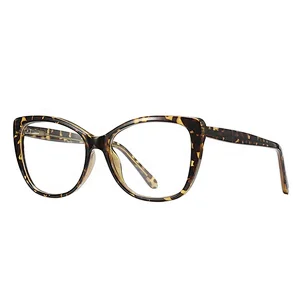 Unisex Eyeglass 3D Geometry Design Cat Eye TR90 Spectacles Optical Glasses Frames