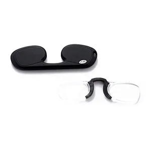 Custom logo foldaway silica gel frame mini unisex portable reading glasses