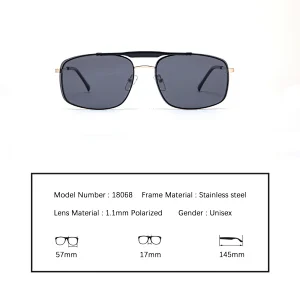 Top Fashion Uv400 Polarized Polarized 2021 Carbon Fiber Large Metal Square Women Clip Stainless Steel Sunglass