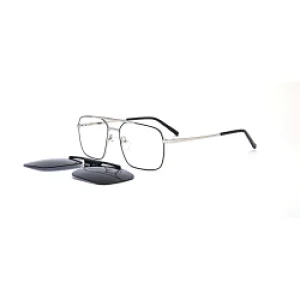 New Design Metal Frame Polarized Luxury Bar Clip Stainless Steel Sunglass