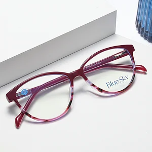 China manufacturer blue light blocking glasses acetate unisex optical frames eyeglasses