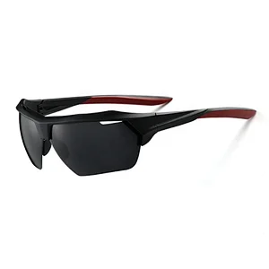 Polarized custom unisex light running half frame TR90 sports cycling sunglasses