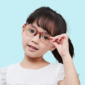 Hot sale fashion kids anti light blue glasses custom optical frame eyewear