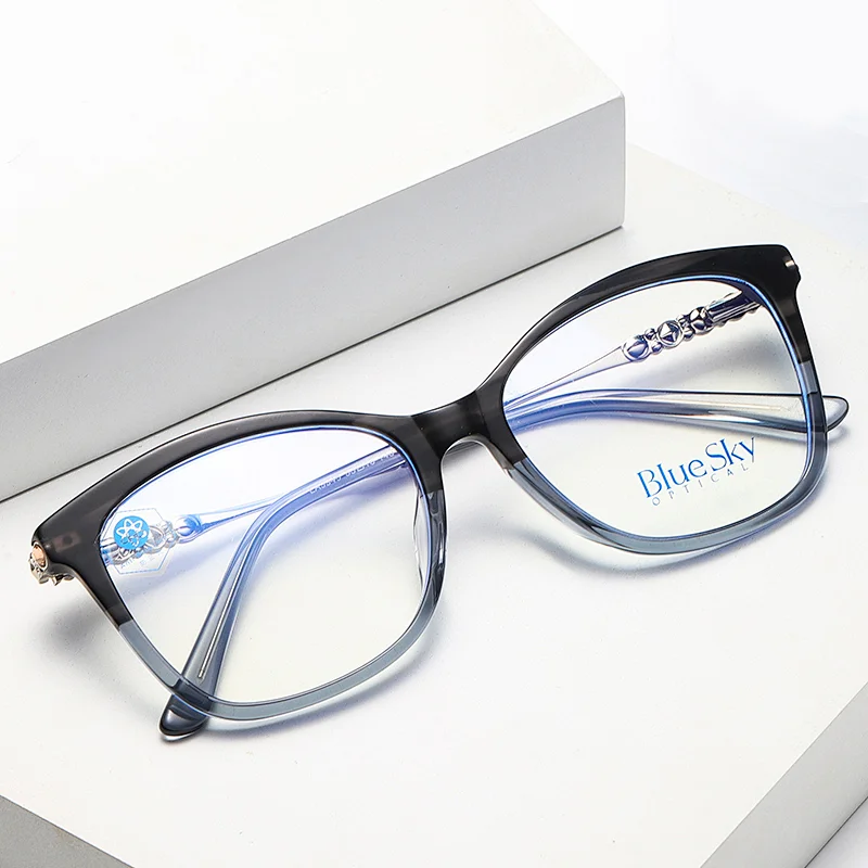 Titanium eyeglass frames blue light filter glasses fashion optical frame eyeglasses