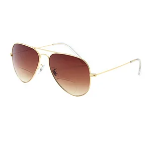 Fashion wholesale colorful metal frame resin lens sunglasses reading glasses