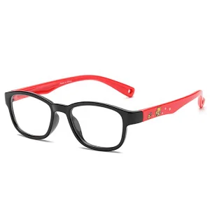Fashionable silicone kids colorful blue light blocking glasses optical frames eyeglasses