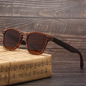 Factory price customized sun glasses wooden frame polarized sunglasses