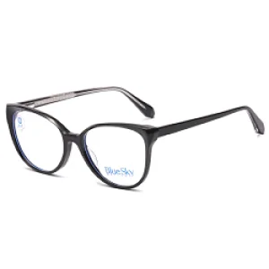 In Stock Bluelight Blocking Glass Frame Optical Eyewear Man Wholesale Lens Colorful Fashion 2021 Big Acetate Eyeglass