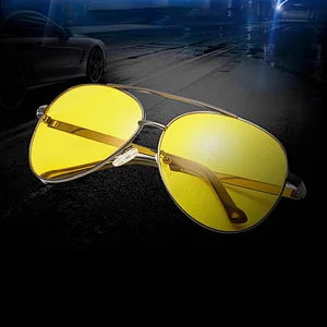2020 High Quality Fashion Driving Sunglasses Night  Metal Night Vision Glasses