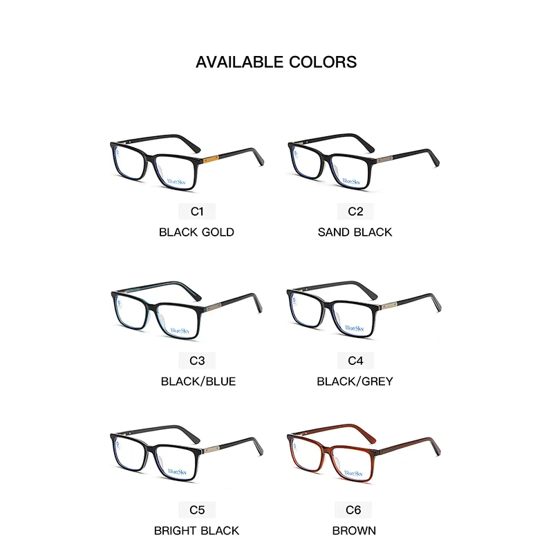 Hot Selling Custom Eyeglass Frame Man Metal All Face Acuvue No Prescription Acetate Eyewear