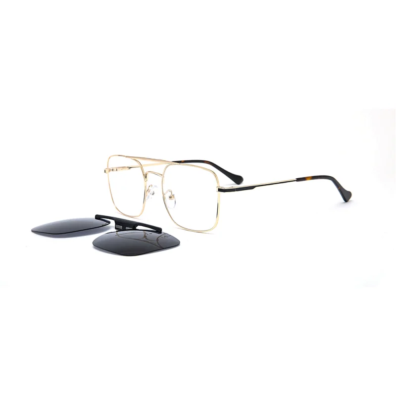 New Product Metal Bar Polarized Frame Kid Outdoor Glass Clip Stainless Steel Sunglass
