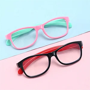 Optical Frame Eyewear Kids Silicone Eyeglasses Anti Blue Light Blocking Optics Frames