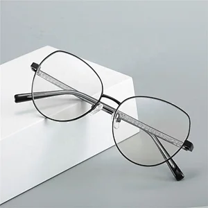 New wholesale blue light blocking eye glasses custom metal frames eyeglasses