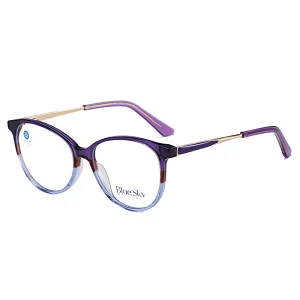 Blue light blocking lens titanium acetate eyewear optical glasses frames for men