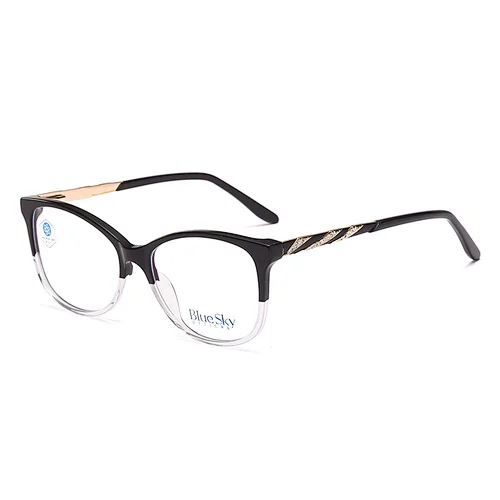 Acetate titanium metal anti blue light blocking optical glasses frames for optical lenses