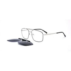 Top Fashion Uv400 Polarized Polarized 2021 Carbon Fiber Large Metal Square Women Clip Stainless Steel Sunglass