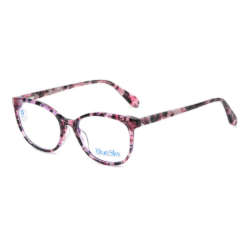 Colorful Eyewear Fashion Glass Eyeglass 2021 Big Computer Anti Blue Light Unisex Man Custom Acetate Frame