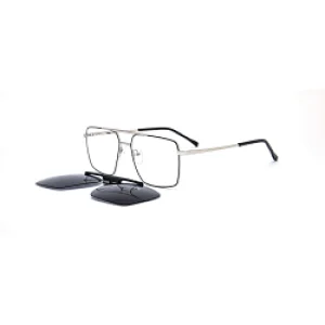 Wholesale Metal Sun Glass Man And Lady Trendy Woman Shade Polarized Frame Luxury Bar Clip Stainless Steel Sunglass