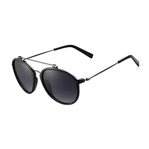 Acetate custom fashion polarized TAC women double bridge sun glasses vintage sunglasses