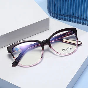 Blue light blocking lens acetate eyewear optical frame spectacle eyeglasses