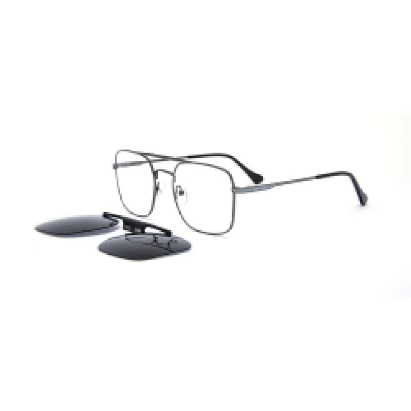New Product Metal Bar Polarized Frame Kid Outdoor Glass Clip Stainless Steel Sunglass