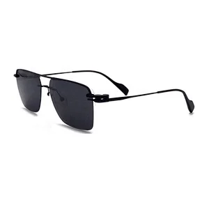 Hot Sale China Factory Wholesale Polarized Double Bridge Eyewear Metal Frame Clip On Sunglasses