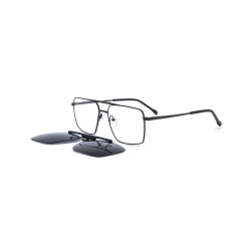 Wholesale Metal Sun Glass Man And Lady Trendy Woman Shade Polarized Frame Luxury Bar Clip Stainless Steel Sunglass