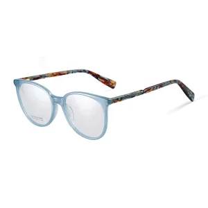 Fashion translucent twist acetate optical frame glasses women eyeglass